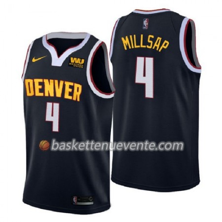 Maillot Basket Denver Nuggets Paul Millsap 4 2018-2019 Nike Navy Swingman - Homme